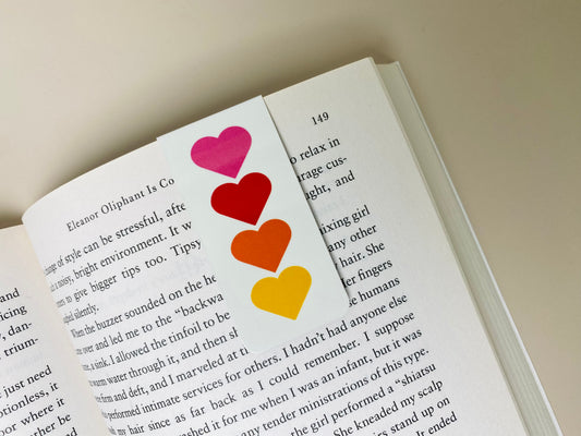 Love Hearts Magnetic Bookmark