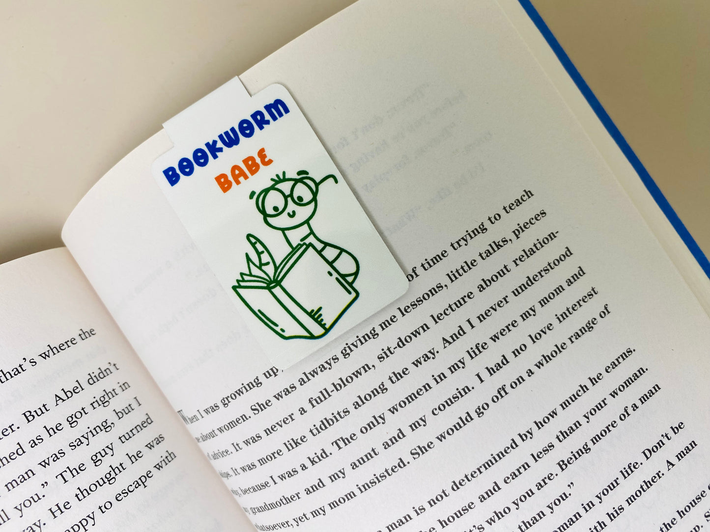 Bookworm Babe Magnetic Bookmark