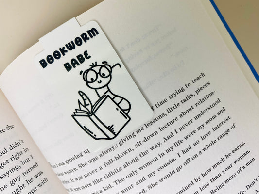 Bookworm Babe Magnetic Bookmark